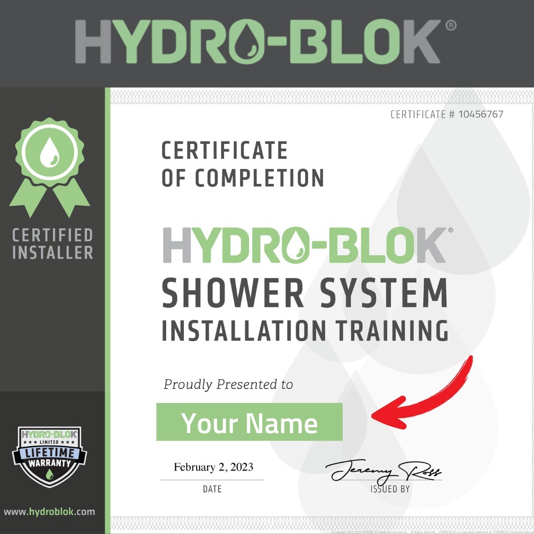 Hydroblok certified installler