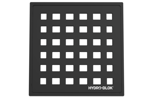 Classic Shower Pan Drain Cover and Tray – Matte Black