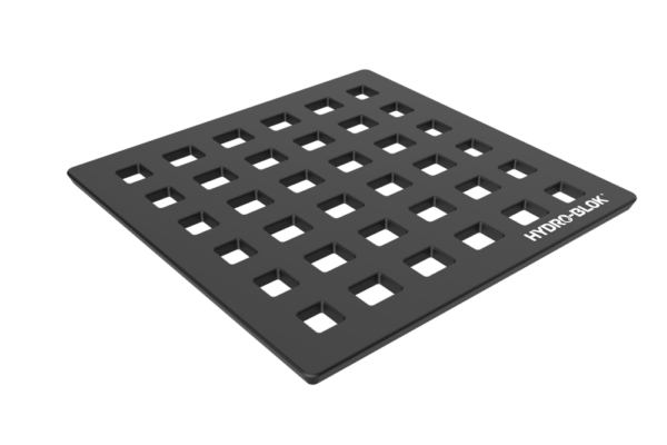 Low Profile Shower Pan Drain Cover and Tray – Matte Black